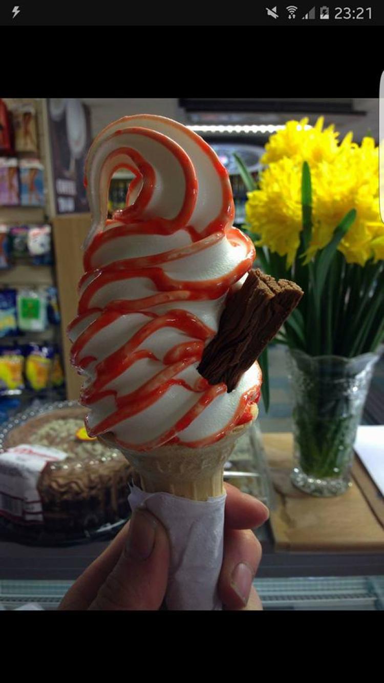 A perfectly made cone from Bell's