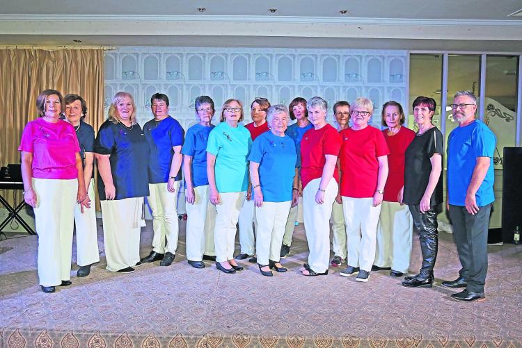 Longford Voices United at the X Factor event in the Longford Arms recently