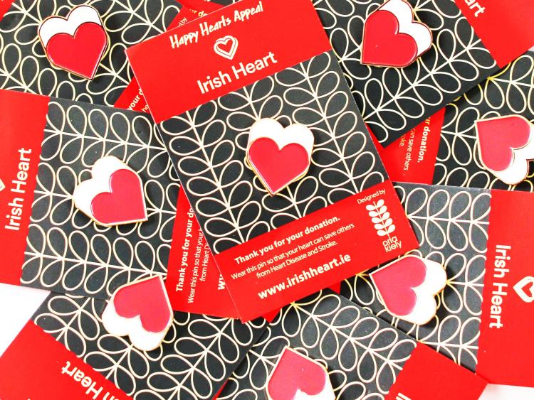 Irish Heart marks 27th Happy Heart Appeal with stylish designer pin