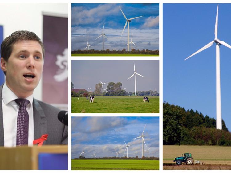 'No To Derryadd Wind Farm' campaigners in Longford