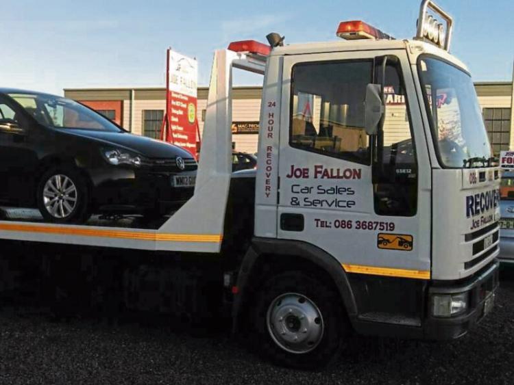 Truck stolen from garage premises