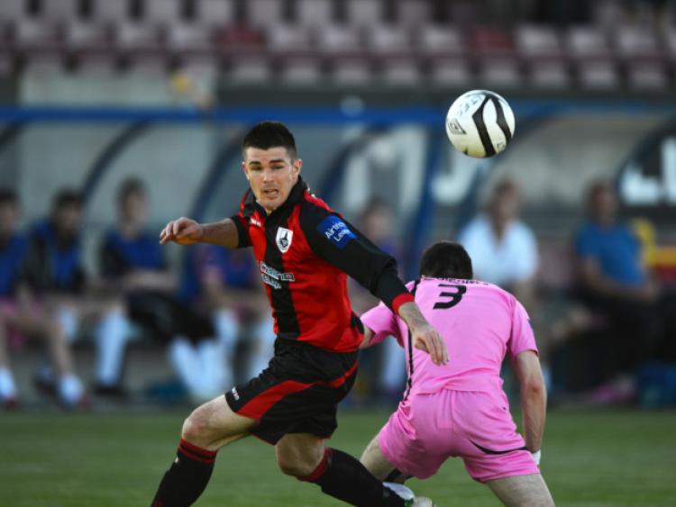 David O'Sullivan in action for Longford Town against Wexford Youths at City Calling Stadium in the League of Ireland First Division on Saturday evening last. Photo: Ray Donlon