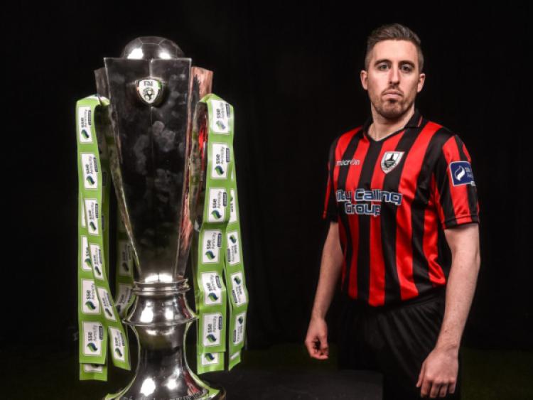 Longford Town FC captain Mark Salmon pictured during the launch of the SSE Airtricity League 2015 at the  Aviva Stadium, Lansdowne Road on Friday last. Photo: David Maher/SPORTSFILE