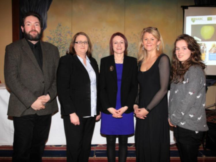 Stephen Minton, Mary Lillis, Longford Leader Editor Sheila Reilly, Monica Monahan and Vicki McEnery. Photo: Michelle Ghee. www.gphotos.ie