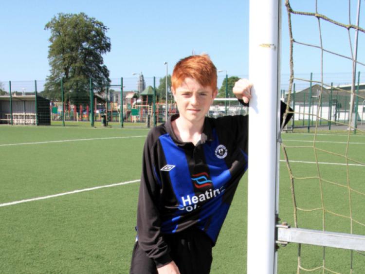 Aodh Dervin of Melview FC has received a call up to the Republic of Ireland U-15 soccer squad. Photo: Michelle Ghee. www.gphotos.ie