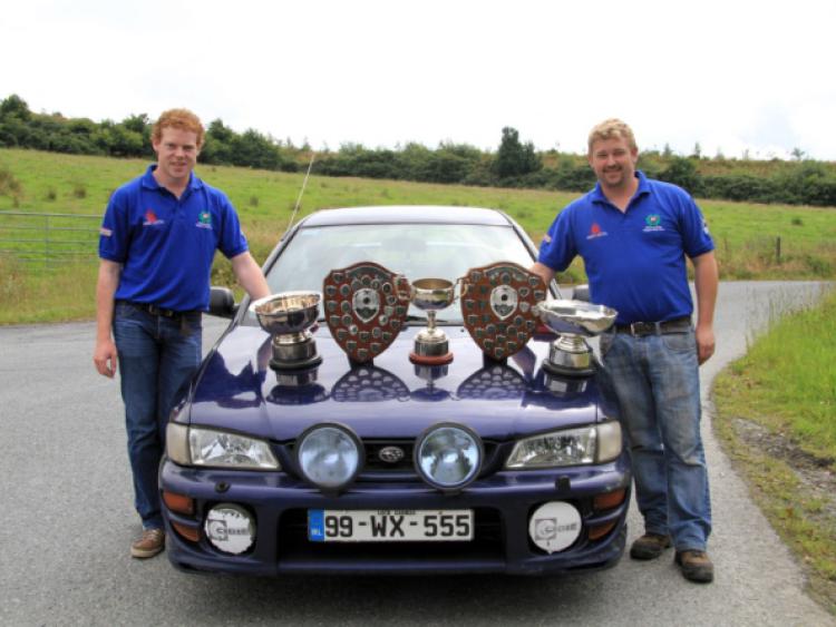 Midland Motor Club members Colin Duffy and Sam Johnston who captured the National, Border and Munster Night Navigation Championships. Photo: Michelle Ghee. www.gphotos.ie