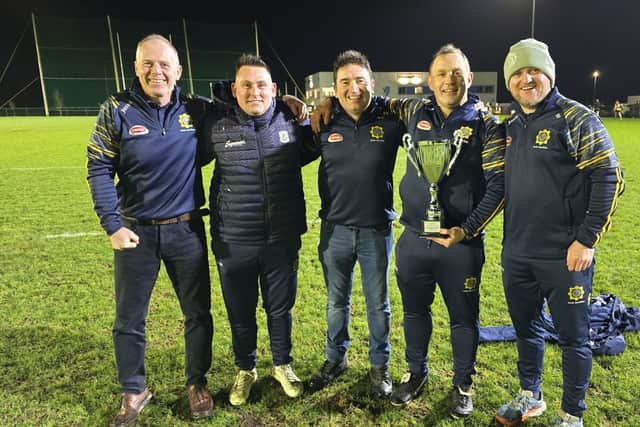 A second goal by Vantive’s Gary McHale gave the team a temporary edge in the 47th minute, until a free by Roscommon Garda’s Gearóid Ennis levelled the game again.