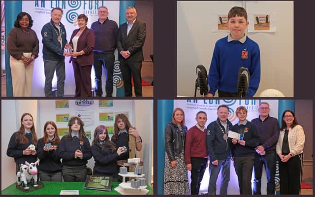 Students from Moyne Community School and Granard’s Ardscoil Phadraig at the Longford final recently