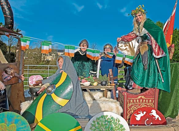 Knights of Conquests taking part in last years Ballinamuck St Patrick's Day Parade