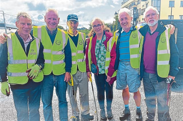 Longford TidyTowns Chairperson Michael Keenan (2nd from right), pictured with some of the many dedicated TidyTowns volunteers