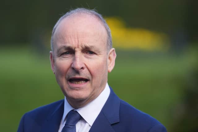 Asked if it would involve the British Navy patrolling Irish waters, he said he “would not get into specifics” but “it’s not patrolling”.