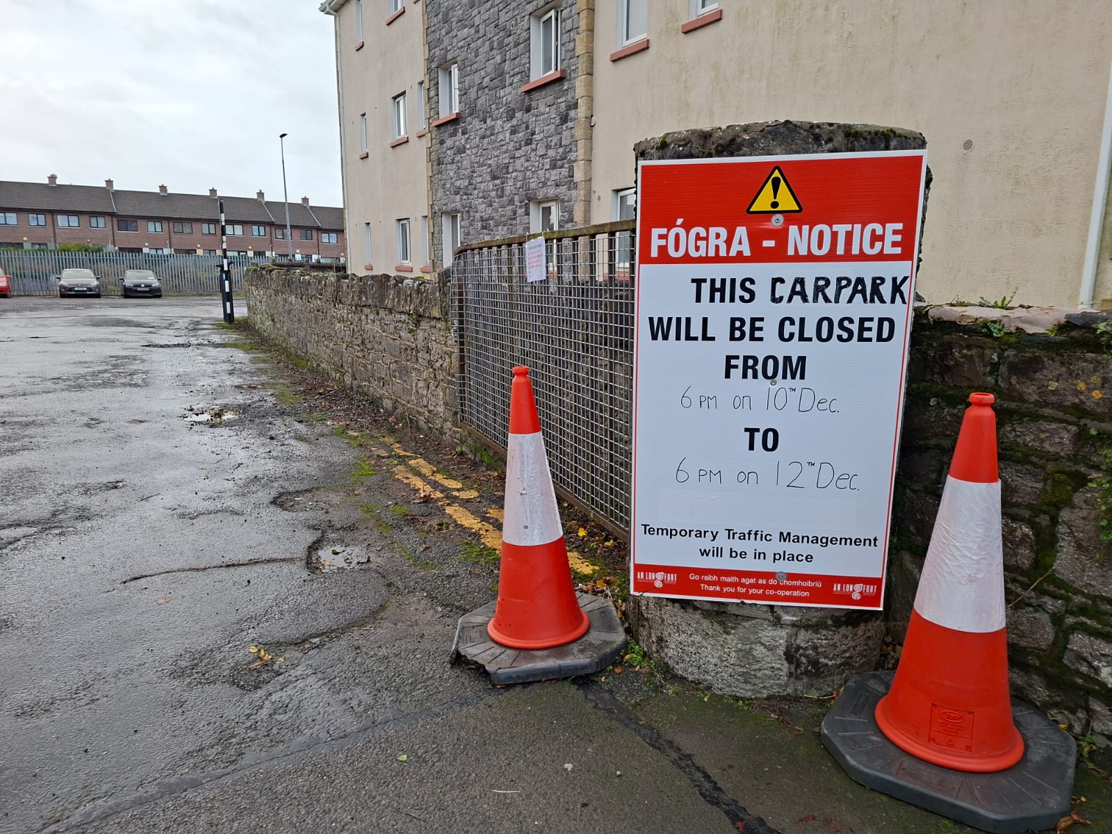 Earl Street Car Park is situated across from the railway station
