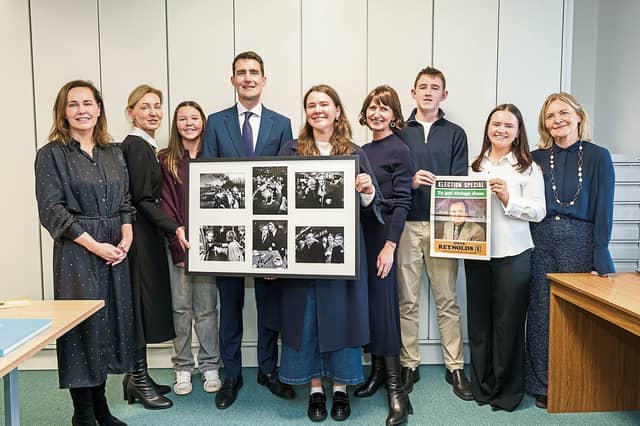 The exhibition was held in Longford Library, with daughter Miriam in attendance to make a speech