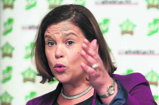 Sinn Fein president Mary Lou McDonald