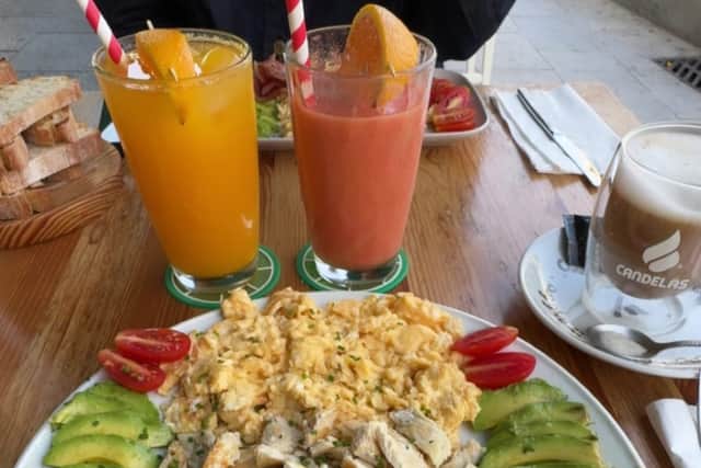 Breen himself has been posting pictures of their culinary experiences, including a massive breakfast!