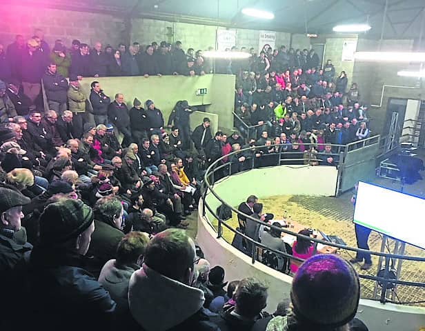 A selection of the crowd at the meeting which was held in  Granard Mart.