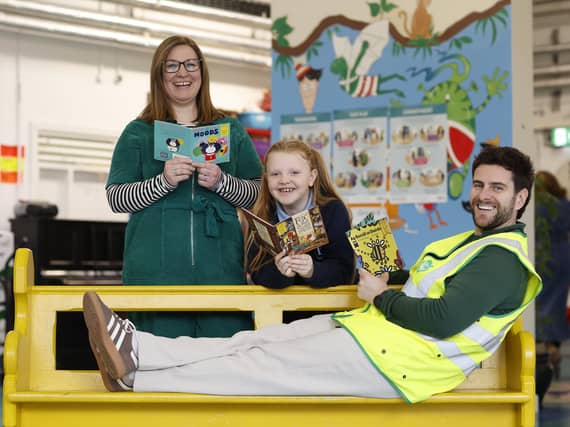 Pupils at Our Lady Immaculate School, Darndale, in Dublin 17 join the celebrations for World Book Day Ireland taking place on Thursday, 6th March.