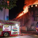 Emergency services tackling the fire at Grafton Court in Longford Town on July 28, 2024