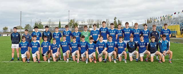 St Mel's College senior football squad pictured before the Leinster 'A' Championship Round 1 clash against Clane CS (Kildare) back on October 15 Photo: Syl Healy