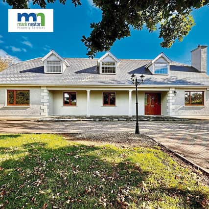 This property at Clooncallow, Ballymahon, Co Longford is being offered for sale by Mark Nestor Property Services Ltd with an asking price of €379,950.