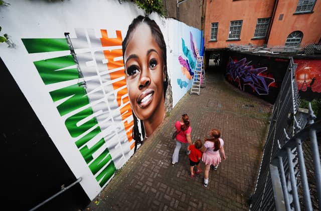 The Adeleke tribute on Jenkins Lane in Waterford was created by muralist JEKS, who is usually based in North Carolina.