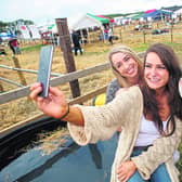 Ciara Hendy and Aoife Breen at the Tullamore Show. Picture: Jeff Harvey