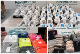 Footwear, clothing and handabags seized by Revenue officers | PICTURES: Revenue
