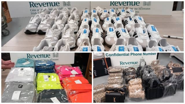 Footwear, clothing and handabags seized by Revenue officers | PICTURES: Revenue