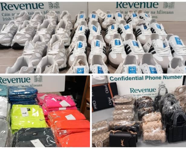 Footwear, clothing and handabags seized by Revenue officers | PICTURES: Revenue