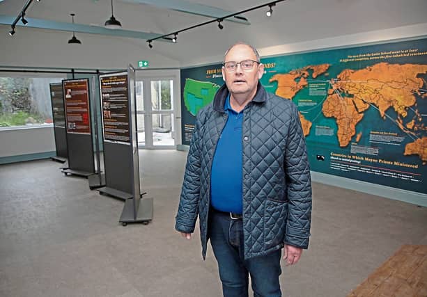 Joe Murphy in Moyne Latin School Heritage Centre Picture: Shelley Corcoran