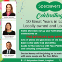 Specsavers Longford are celebrating their milestone birthday with an in-store celebration on Saturday, April 13