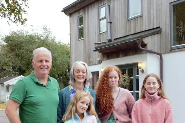 Olivia and Peter Phillips live in an eclectic self-build in Co. Louth with their three girls and Paddy the cat!