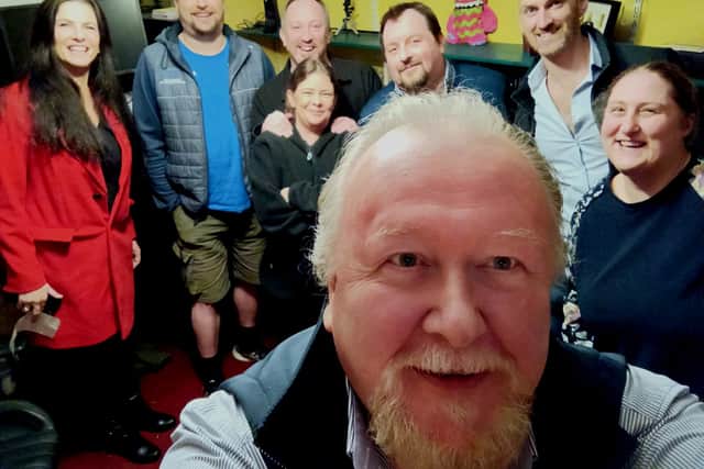 When they arrived, there was no large delivery outside the house. Primed for his role after weeks of scheming, Marc called Diarmuid into the utility room to help him with the box and to distract him long enough for Heather to sneak seven of their closest friends into the dining room.