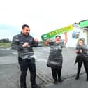 Staff at the Applegreen Roundtower service station in Lusk. PICTURE: MacInnes Photography