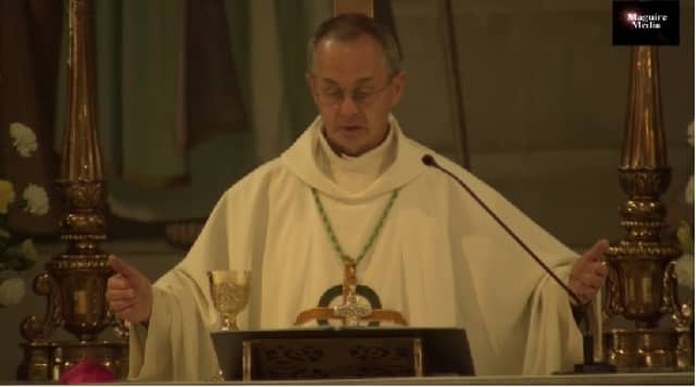 Bishop Martin Hayes pictured during the ceremony