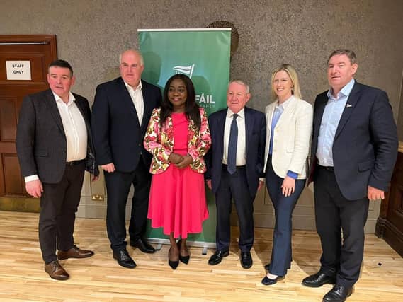 Cllr Martin Monaghan, Joe Flaherty TD, Cllr Uruemu Adejinmi, Cllr Seamus Butler, Senator Lisa Chambers and Senator Niall Blaney