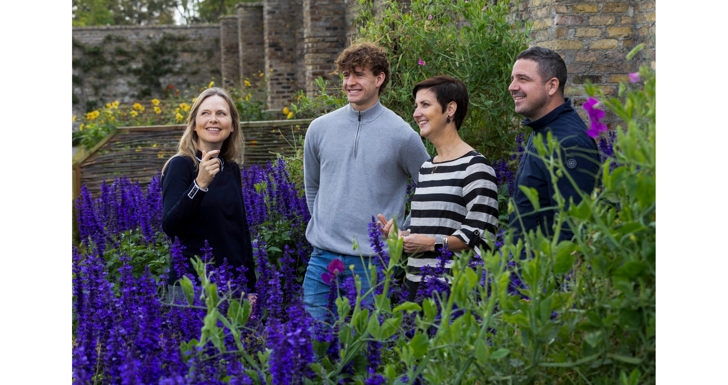 Kerrie Gardiner Bord Bia Bloom Show Garden and Horticulture Content Manager (Centre), with (l-r) Show Garden Designers Nicola Haines, Joe Eustace and Alan Rudden. Bord Bia Bloom is inviting creative a