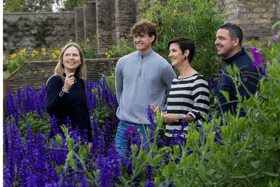 Kerrie Gardiner Bord Bia Bloom Show Garden and Horticulture Content Manager (Centre), with (l-r) Show Garden Designers Nicola Haines, Joe Eustace and Alan Rudden. Bord Bia Bloom is inviting creative a