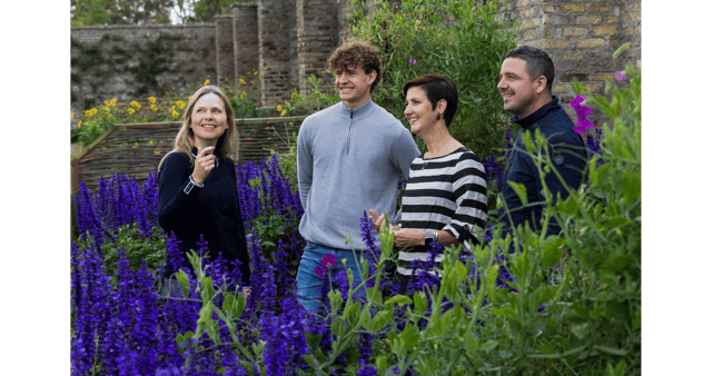 Kerrie Gardiner Bord Bia Bloom Show Garden and Horticulture Content Manager (Centre), with (l-r) Show Garden Designers Nicola Haines, Joe Eustace and Alan Rudden. Bord Bia Bloom is inviting creative a