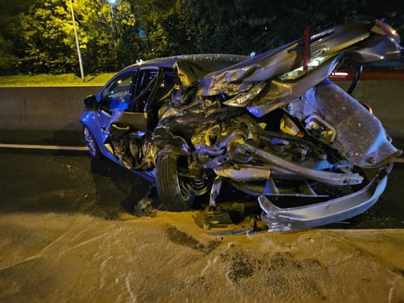 Warning to other motorists after lucky escape from horror crash on M50 PIC: Dublin Fire Brigade