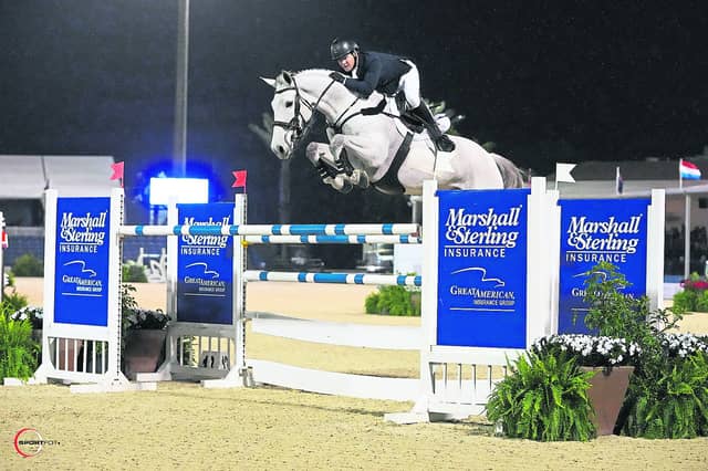 Irish show jumping star Shane Sweetnam and James Kann Cruz, the number one ranked nine-year-old in the world, who will feature in Friday’s Aga Khan Nations Cup in the RDS