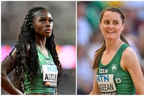 Irish runners Rhasidat Adeleke and Ciara Mageean. PIC: Sportsfile