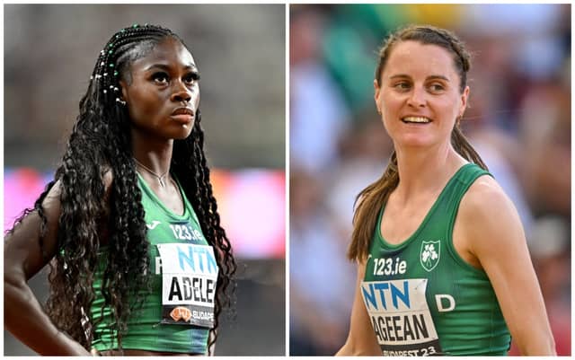 Irish runners Rhasidat Adeleke and Ciara Mageean. PIC: Sportsfile
