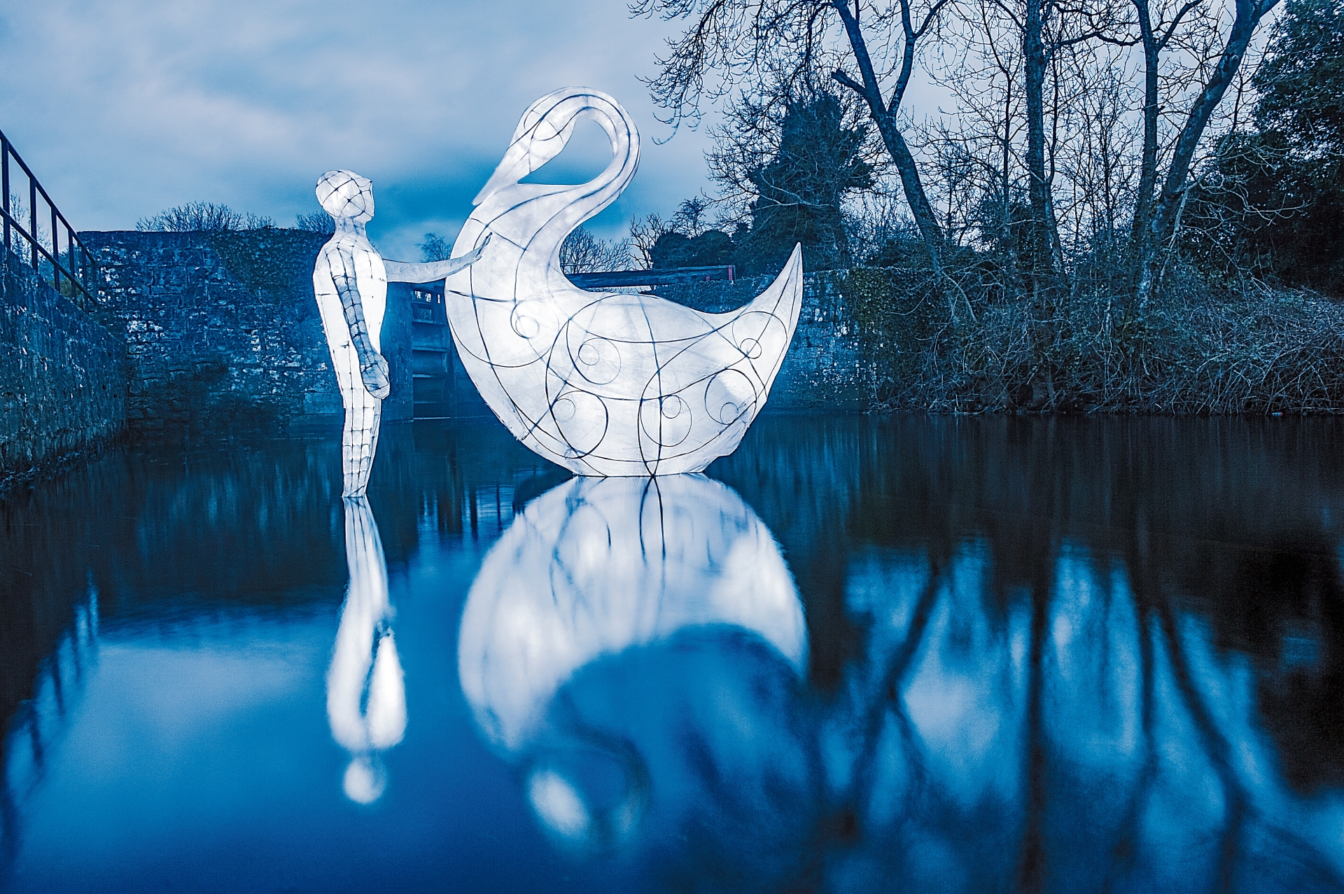 Pictured is artwork by Tom Meskell and Michelle Dufaur