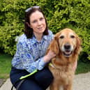 Léan Kennedy and her guide dog, Higgins | PICTURE: Adrian Butler