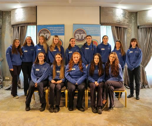 Transition Year (TY) Students from Meán Scoil Mhuire, Longford who were honoured at a recent Saint Vincent de Paul (SVP) North East & Midlands Youth Day