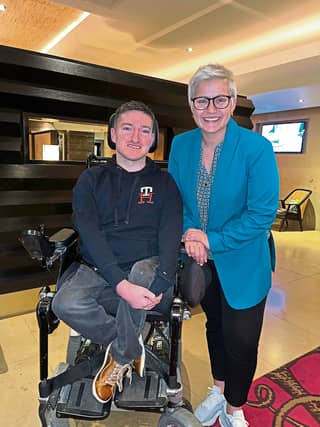 James Cawley with Midlands North-West MEP Maria Walsh