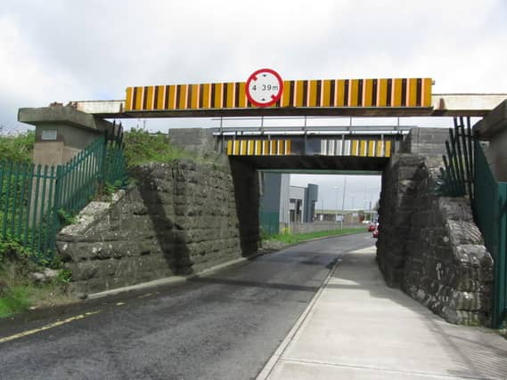 The railway bridge over the N63, Athlone Road, Longford