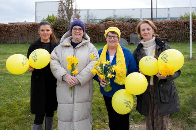 Daffodil Day coordinator in Longford Town Noeleen McTaggart, Therese Durkin, Ann Howard and Ann Cox Picture: Michael Croghan Photography