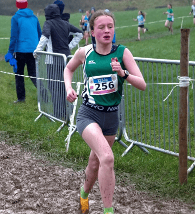 Emma Brennan (Moyne CS) pictured during last Saturday's All-Ireland Schools Cross Country Junior Girls 2500m race in Waterford